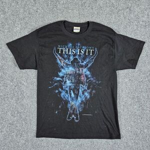 2009‎ Dated Official Michael Jackson "This Is It" Tour Graphic Shirt Black Men L